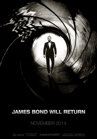 Cartaz de divulgação do novo filme de James Bond